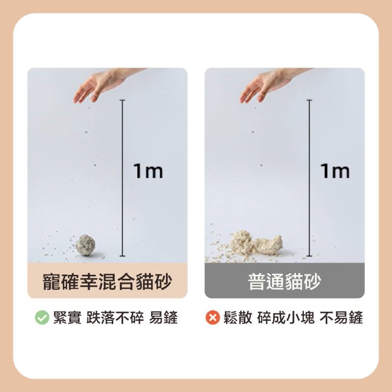 寵確幸混合貓砂 2.5KG 白茶香味  豆腐砂 可沖廁所