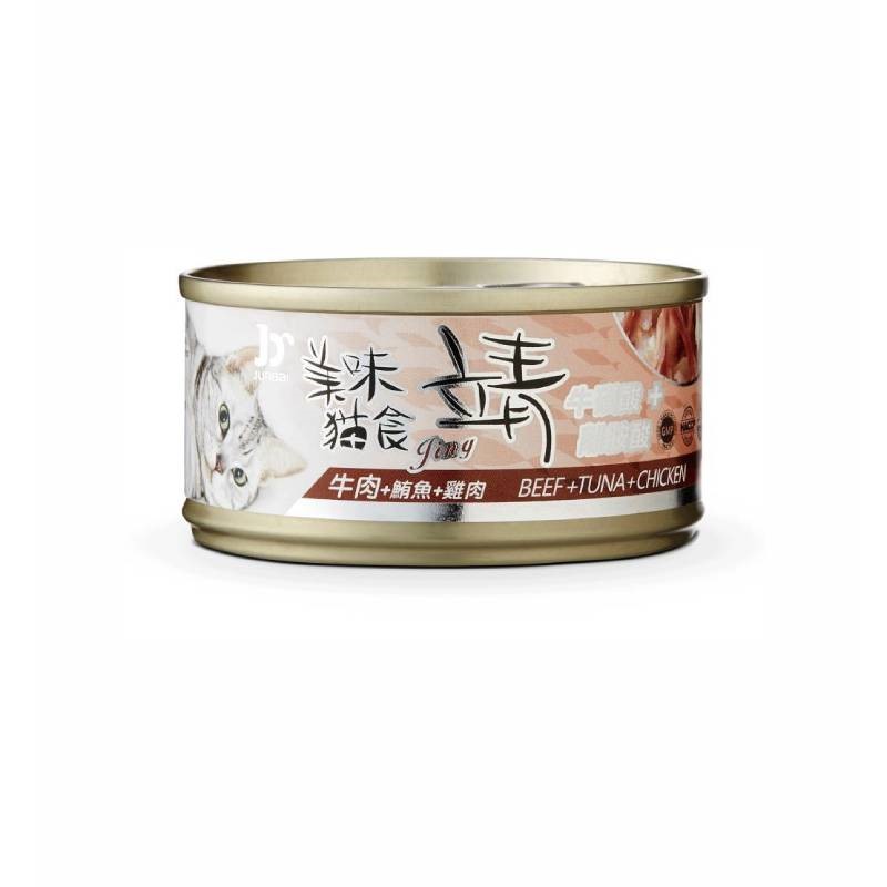 jing靖 美味貓罐80g 靖貓罐 貓罐頭 主食罐 貓食 餐罐 多方保健 挑嘴貓首選
