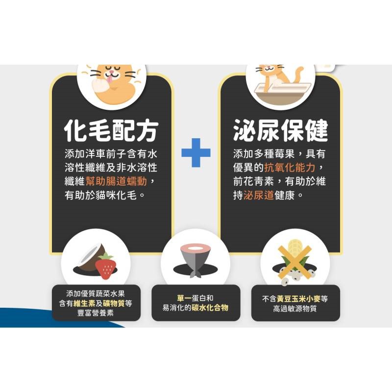陪心全齡貓 貓糧 無榖 化毛飼料凍乾 全齡 陪心貓飼料 低碳 貓飼料 陪心寵糧