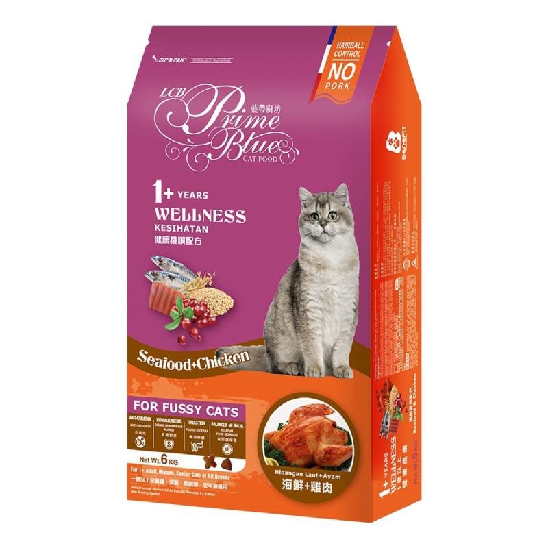 LCB藍帶廚坊 健康挑嘴貓糧 貓飼料 乾糧 化毛 挑嘴貓糧 貓食