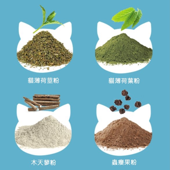 試管裝 貓薄荷葉粉 貓薄荷莖粉 木天蓼粉 蟲癭果粉
