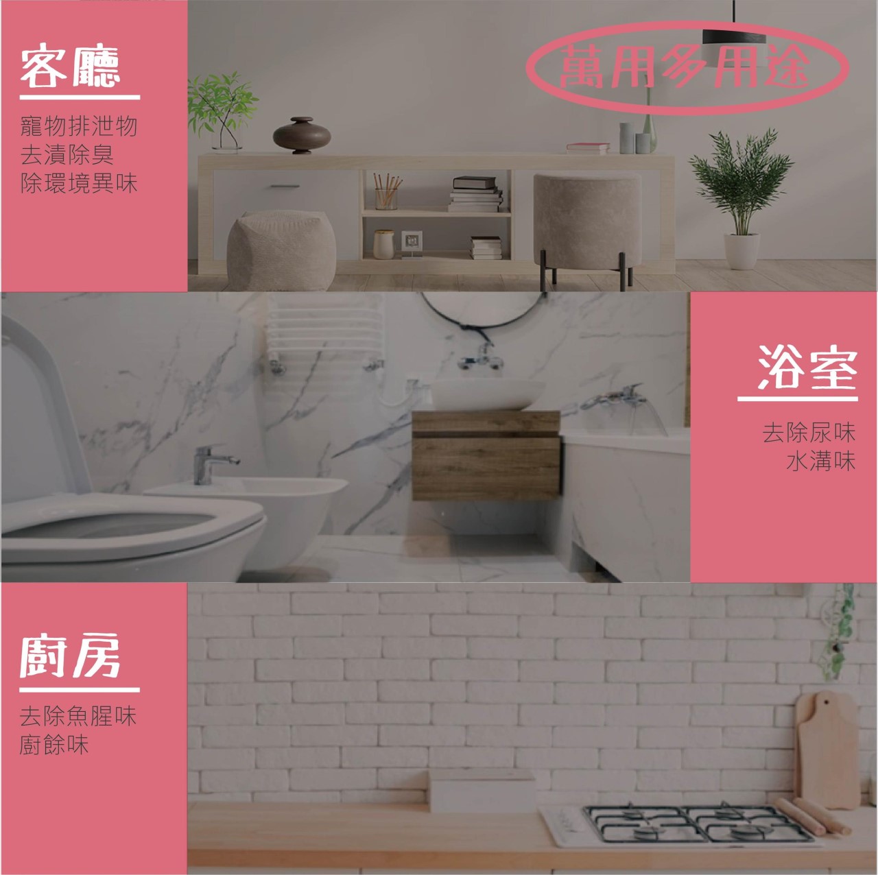 隨身攜帶100ml~萬用酵素 貓砂去味 酵素 小動物去漬除臭噴劑 地板用 除垢 防蟑