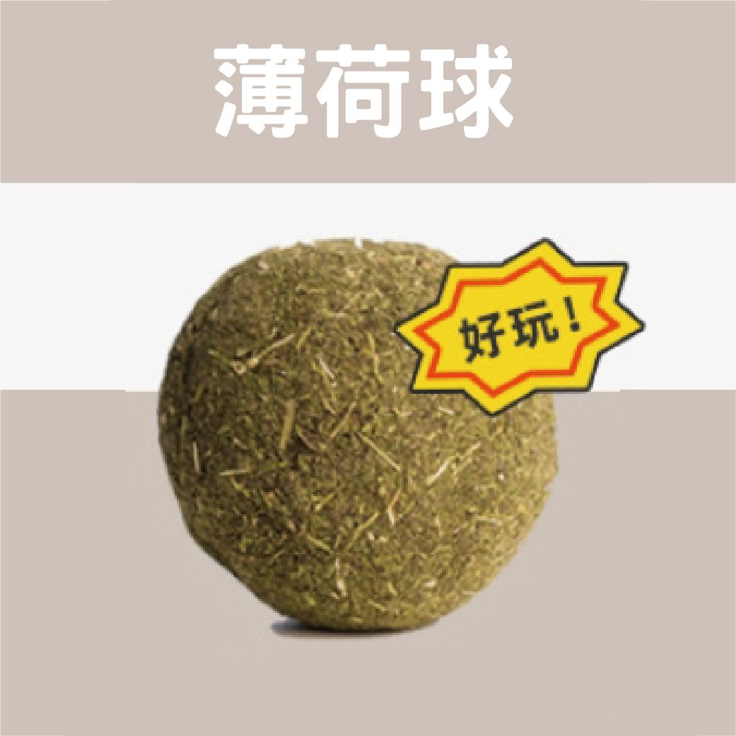 手作10CM 薄荷球 蟲癭果球 解悶 實心製作 貓薄荷