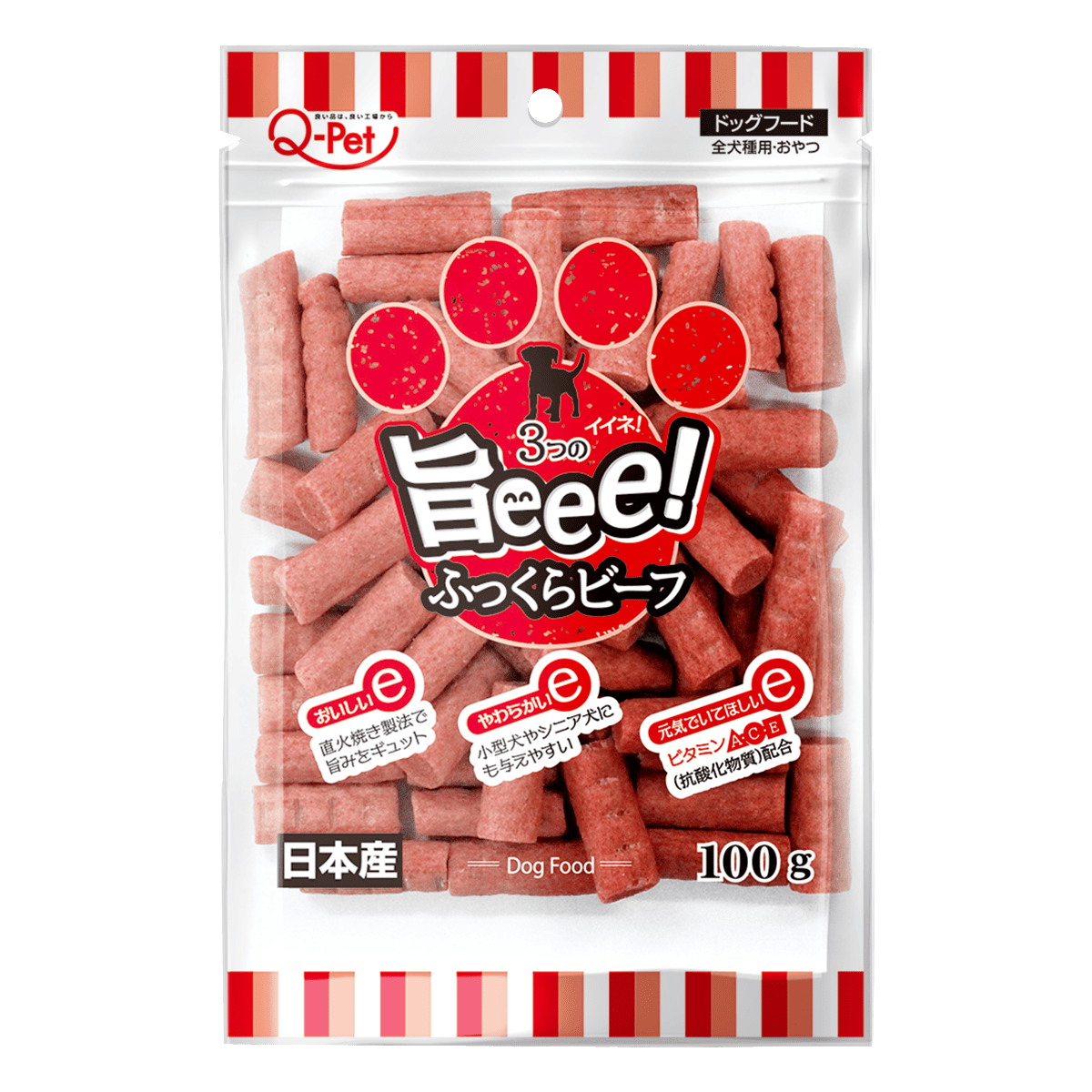 Q-Pet 巧沛 寵物零食系列 愛情 熟成系列 口福 狗 零食 犬 日本製造 原裝進口 犬貓零食 雞肉 牛肉 肉乾 細條