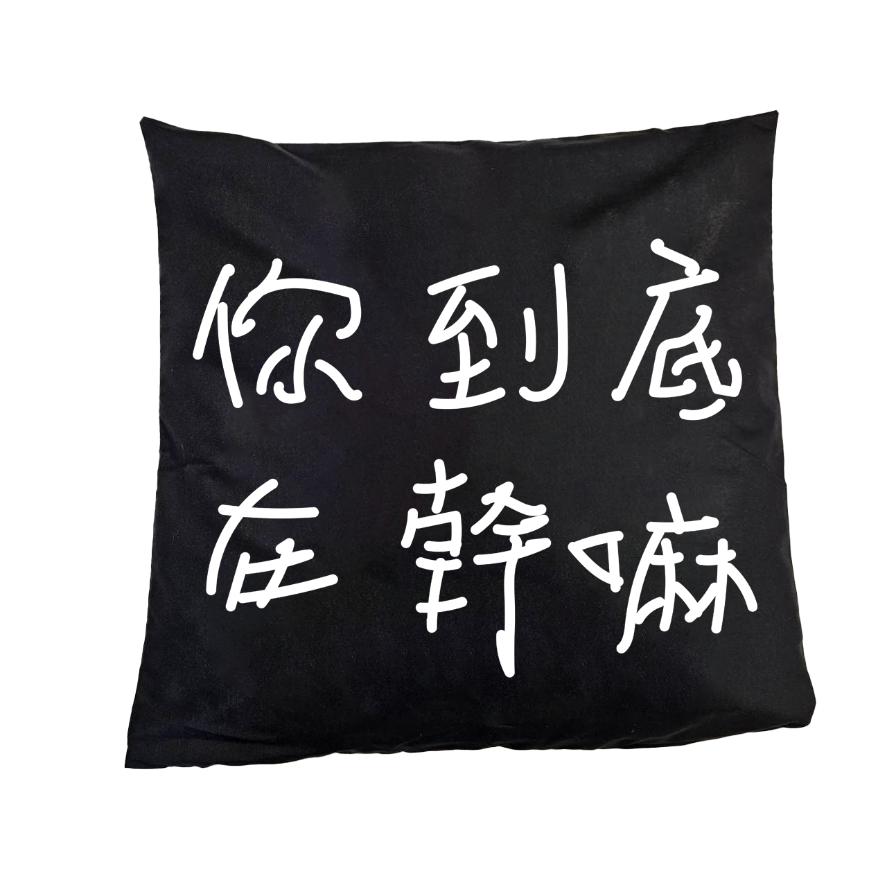 奴意抱枕 文字抱枕 貓奴 沙發裝飾 腰墊枕 家居 頭枕 坐墊 貓咪 家居裝飾 黑白 雙面靠墊 辦公室 禮物