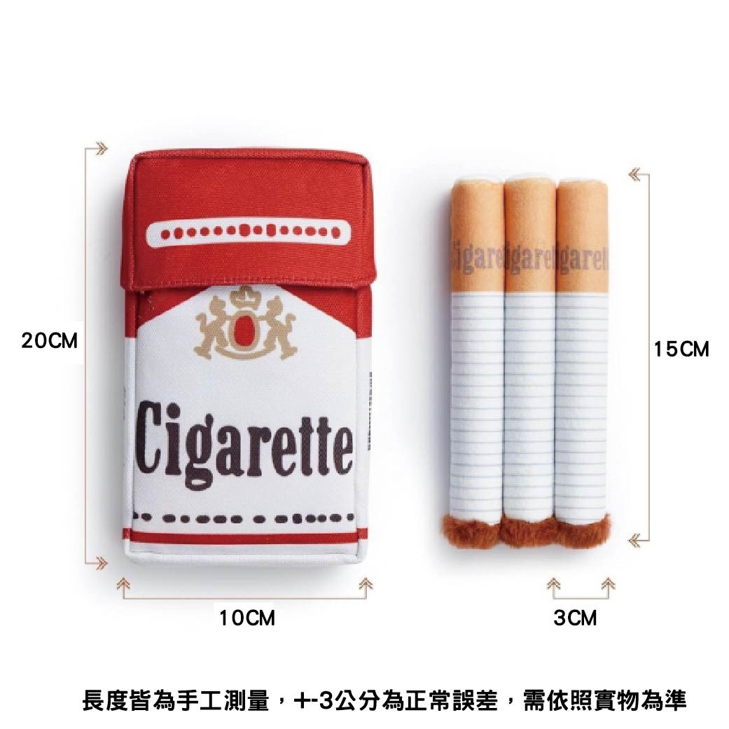 狗狗磨牙發聲玩具-菸盒 寵物玩具 仿真玩具 毛絨玩具 耐抓 耐咬 磨牙 磨牙玩具 狗玩具 潔牙玩具 造型狗玩具 啾啾玩具