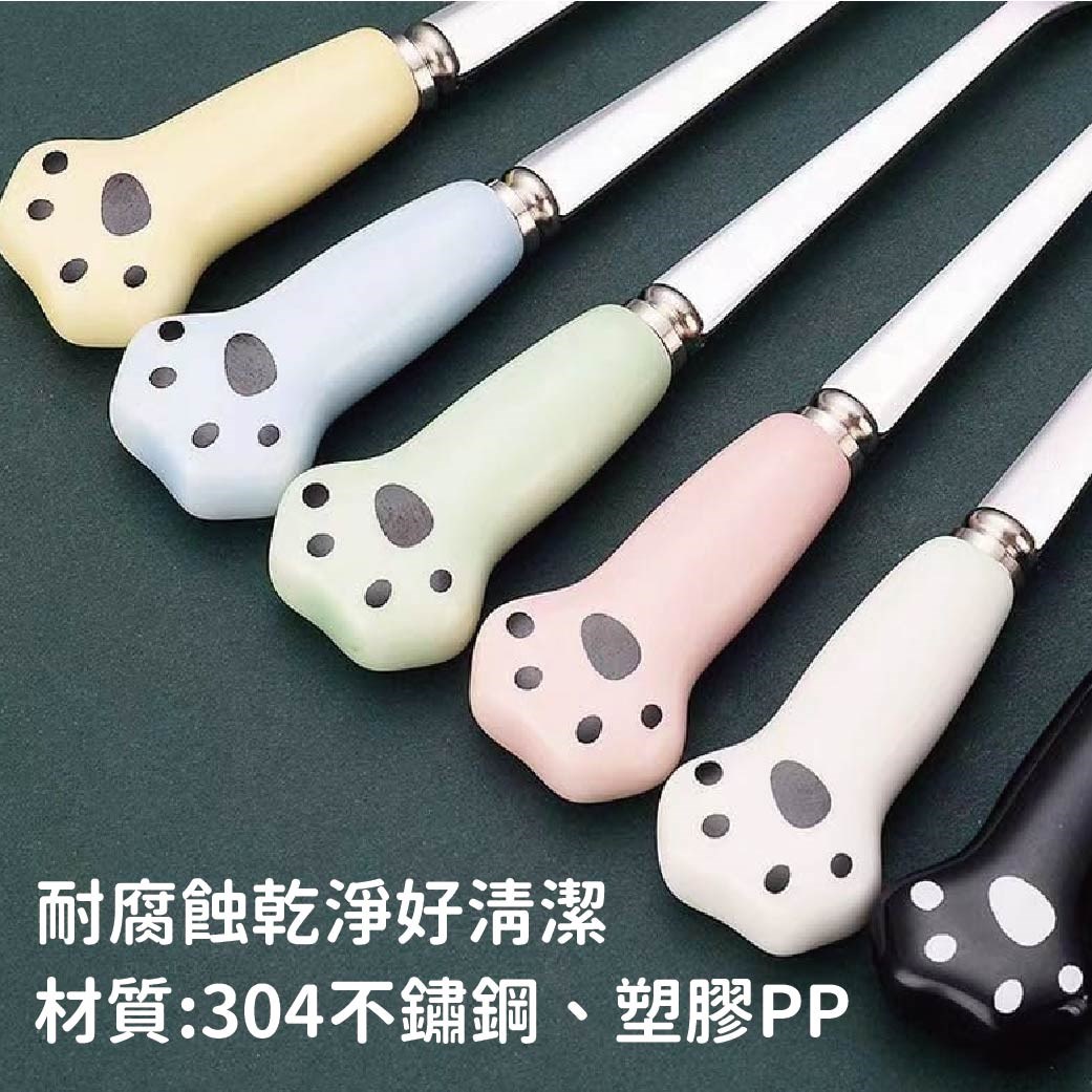貓掌水果叉 不銹鋼水果叉 可愛貓爪 甜品叉 創意蛋糕 叉子 高檔水果簽 蔬果 叉子 廚房用品 甜點叉