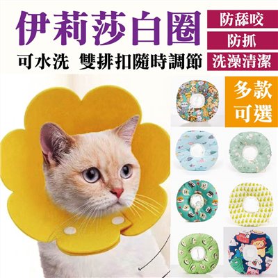 伊莉莎白圈 寵物頭套 防舔頭套 貓頭套 狗頭套 寵物防舔頭套 防舔圈 太陽花 手術絕育防護頭